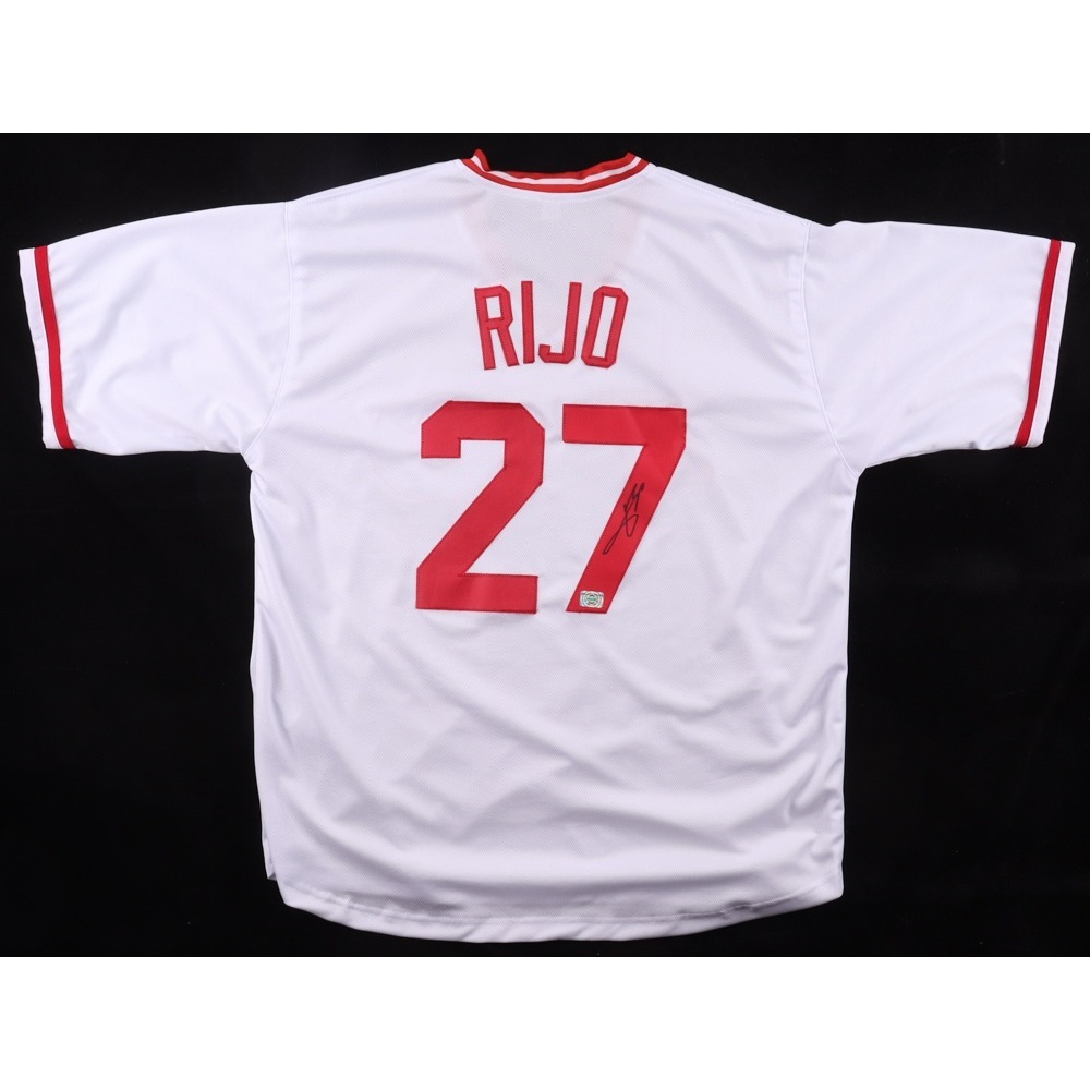 Jose Rijo Signed Cincinnati Reds Jersey Autographed 27 White XL Wilder Side COA